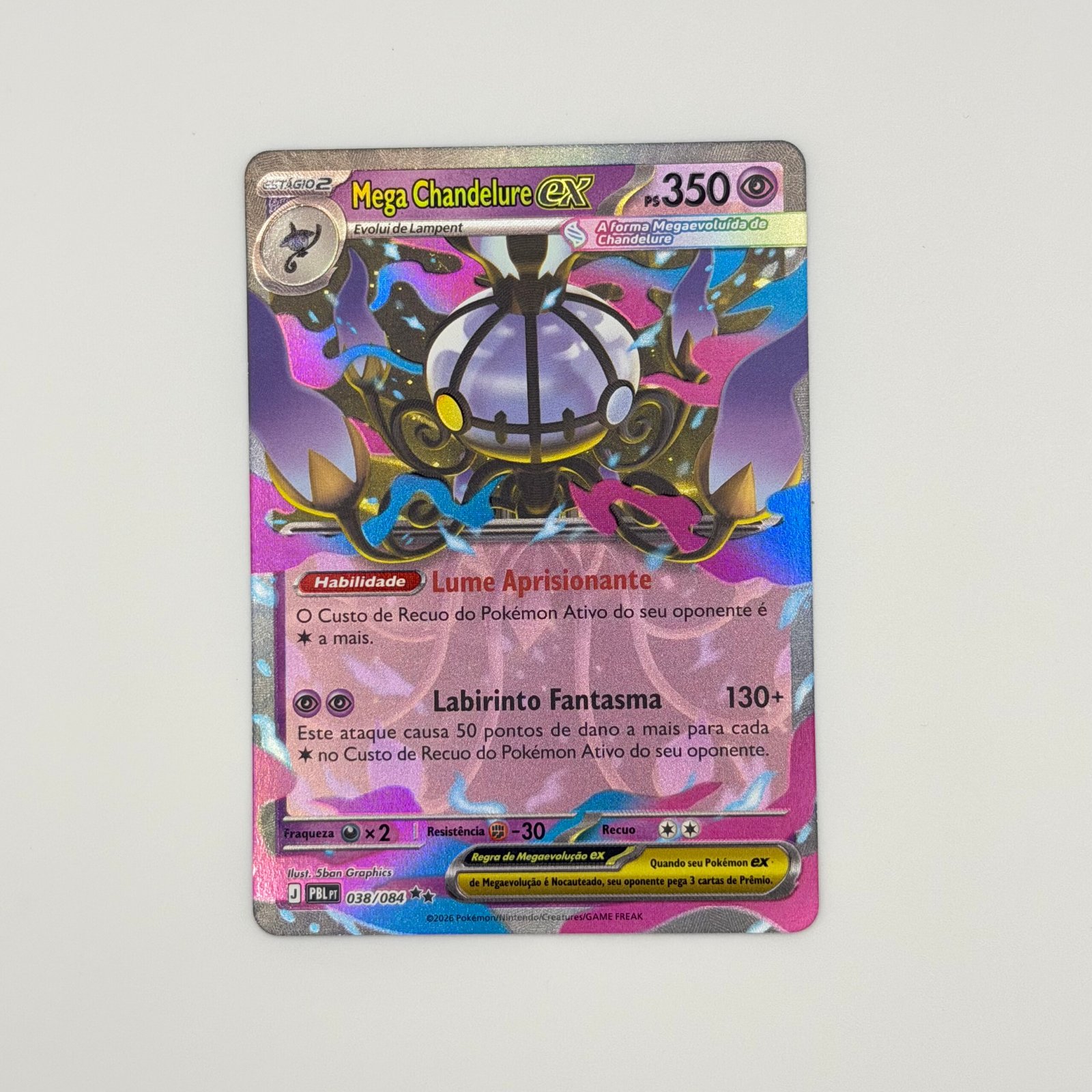Mega Chandelure EX (038/084) PTBR - NM